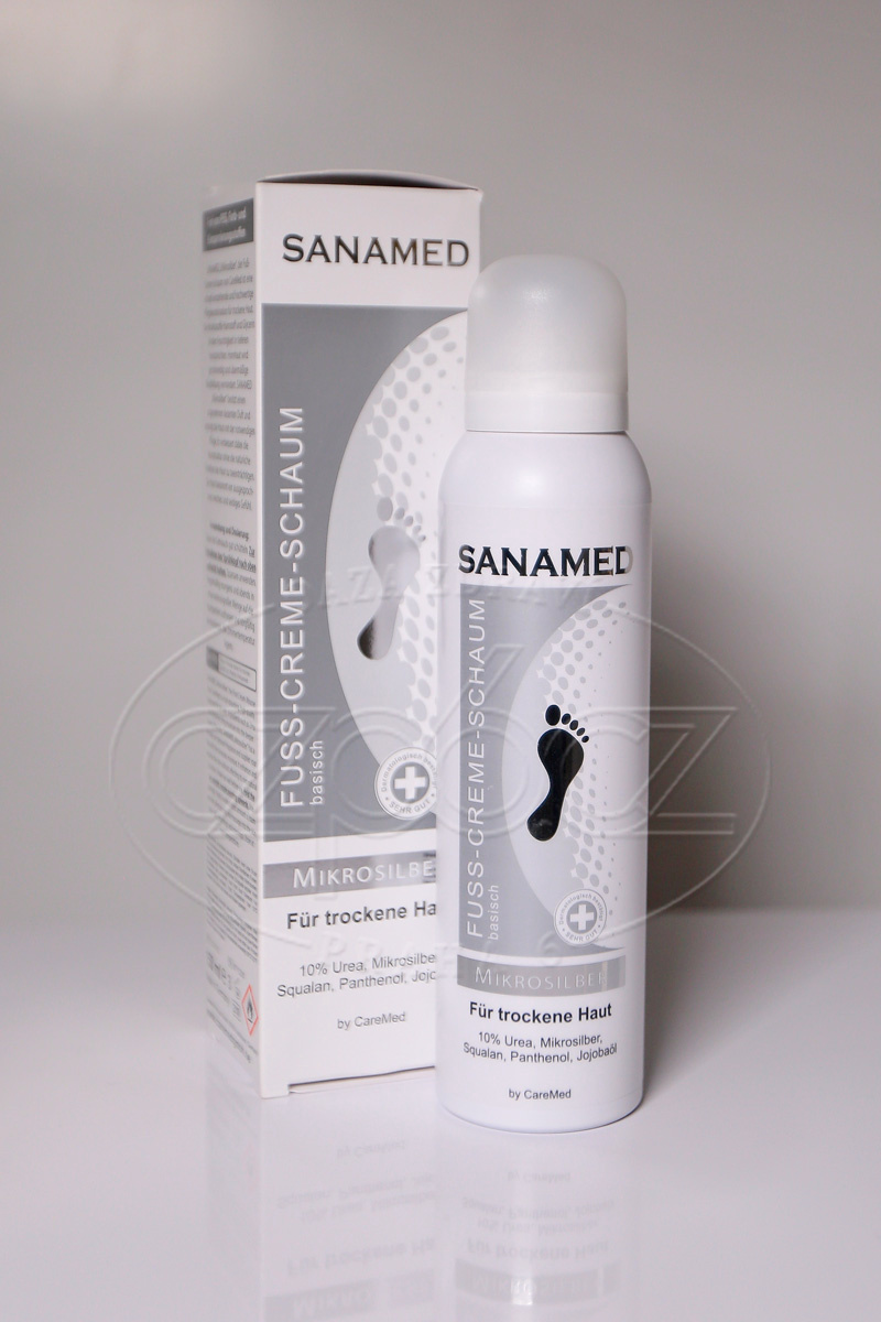 Sanamed Mikrosilber krémová pěna s 10% UREA 150 ml